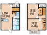 ジェイズタウンB 2LDKの間取り