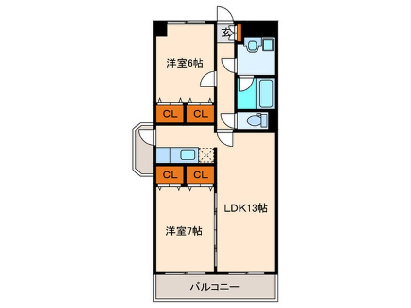 間取図 アルブルKN