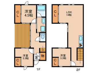 間取図 Ｏｂｅｒ樹Ｂ棟