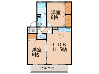 間取図 ボナール フラッツ