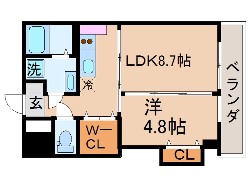 間取図 ベ－シックビルディング八幡