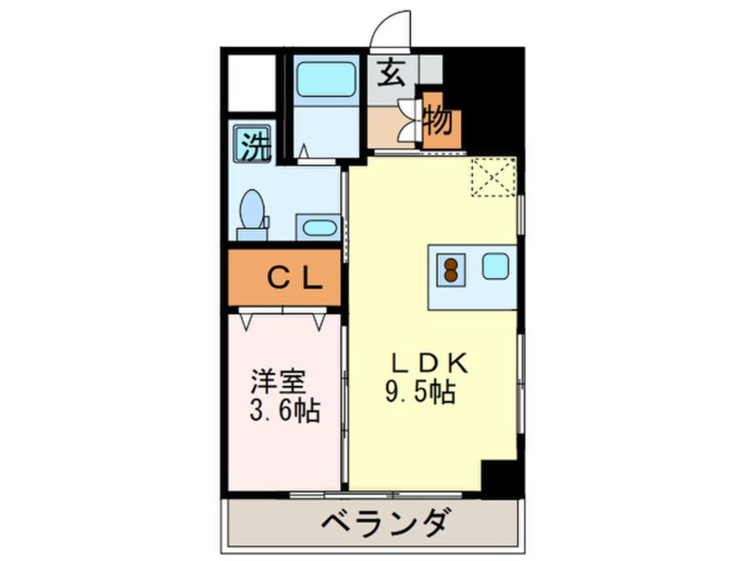 間取図 ベ－シックビルディング八幡