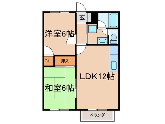 間取り図 サンヒルズＡ