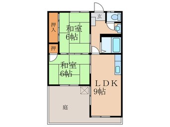 間取図 コーポラスホワイト