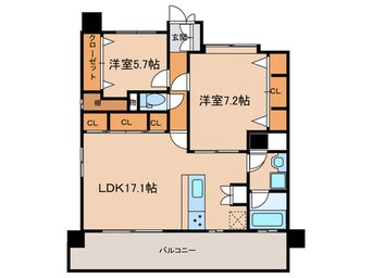 間取図 レジデンツァ大橋