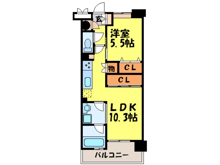 間取図 レジデンツァ大橋