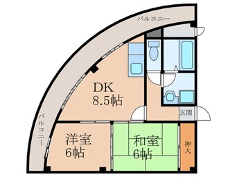 間取図 矢野第６ビル