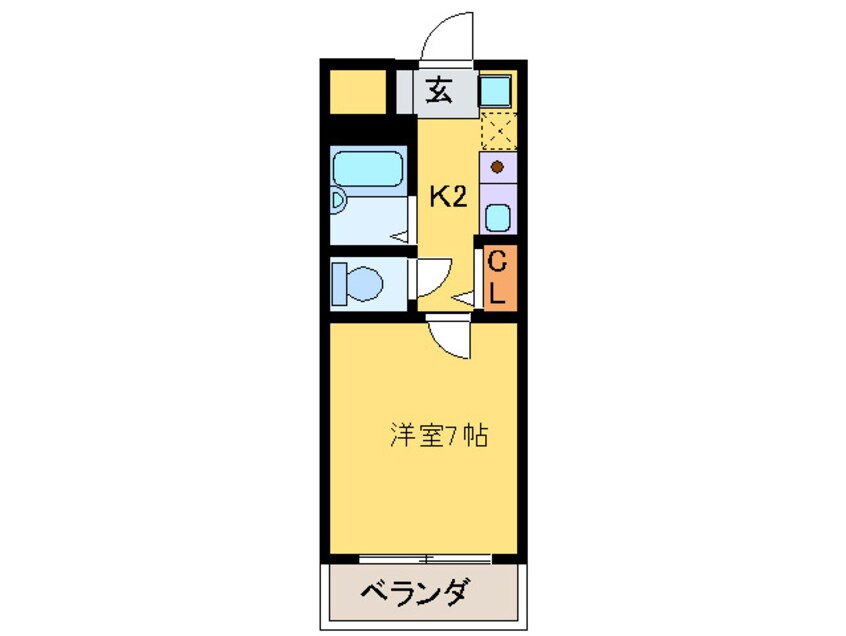 間取図 メゾン･ﾄﾞ・天神南