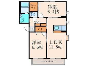 間取図 シャ－メゾンＪ・Ｋ