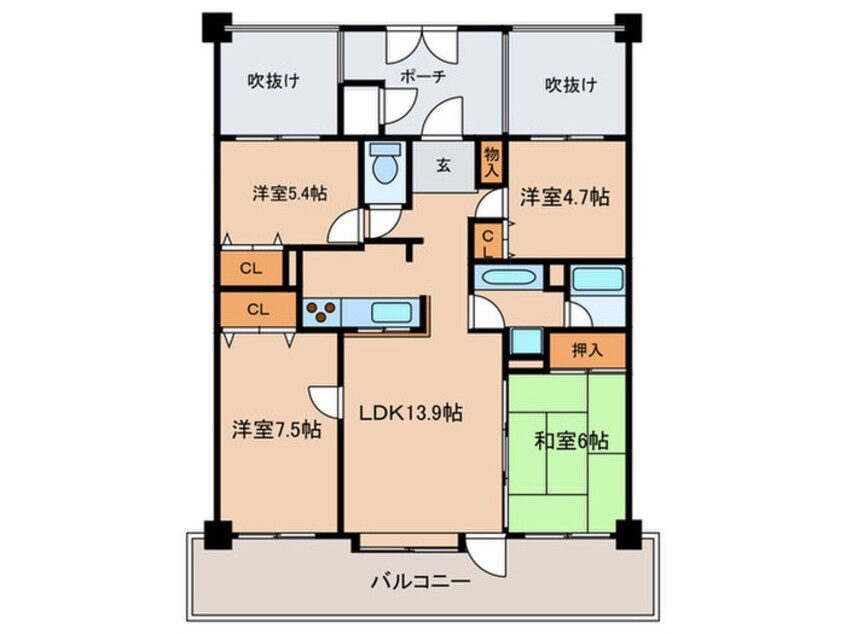 間取図 テングッﾄﾞ高取