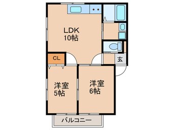 間取図 コーポ新栄