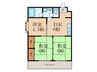 ブルースカイハイツⅡ 3DKの間取り