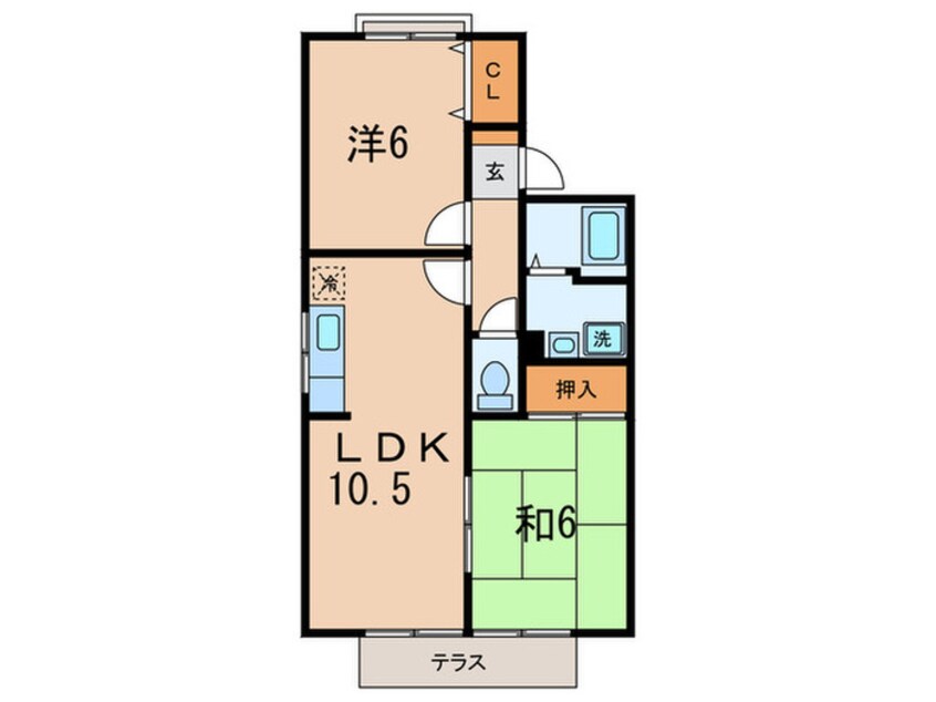 間取図 コーポサンライズB