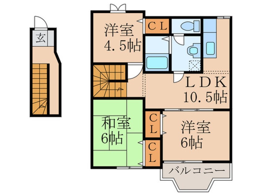 間取図 桜ハイム壱番館