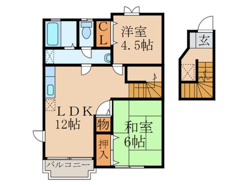 間取図 桜ハイム弐番館