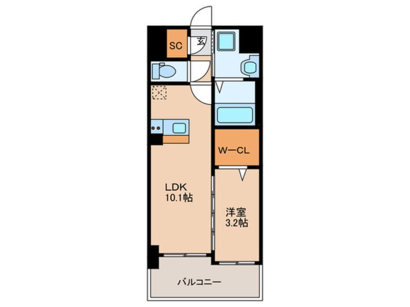 間取図 リバーランド大濠