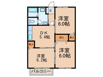 間取図 ハーモニーハイツ