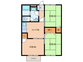間取図 サンライズ宮ノ下
