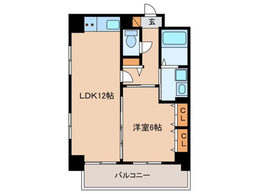 間取図 アミッドグリーン大濠弐番館