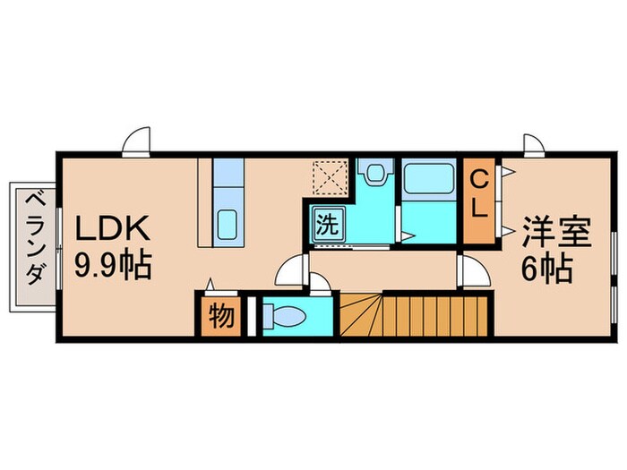 間取り図 ライフサニ－浅川Ｂ