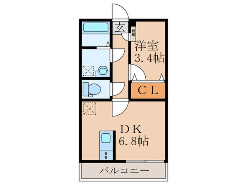 間取図 チェリーブロッサム感田