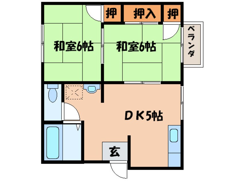 間取図 メイゾン田原