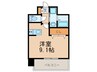 ｴﾝｸﾚｽﾄﾍﾞｲ天神東Ⅲ（605） 1Rの間取り
