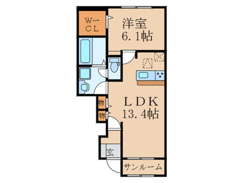 間取図 コスモスK
