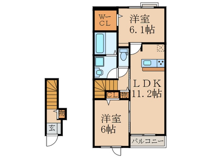 間取り図 コスモスK