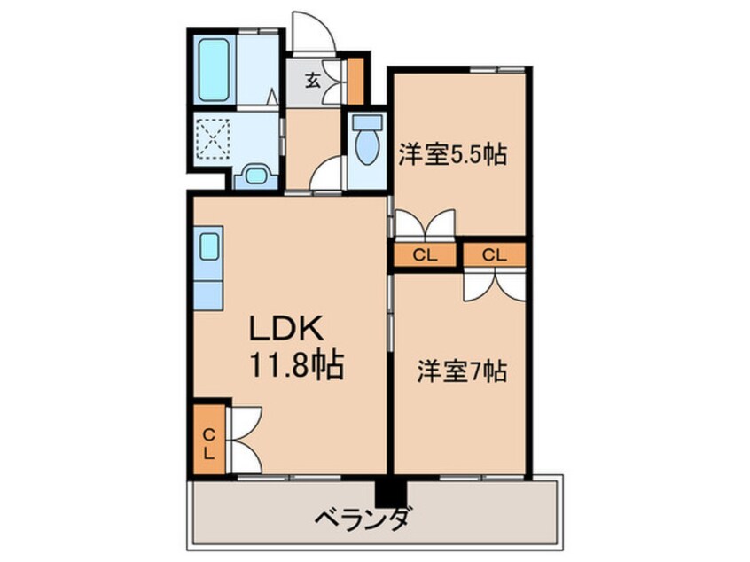 間取図 REZIA小倉