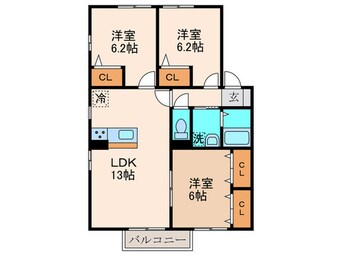 間取図 ヴィラコンフォ－トＡ棟