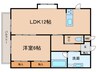 ゼルコバⅡ 1LDKの間取り