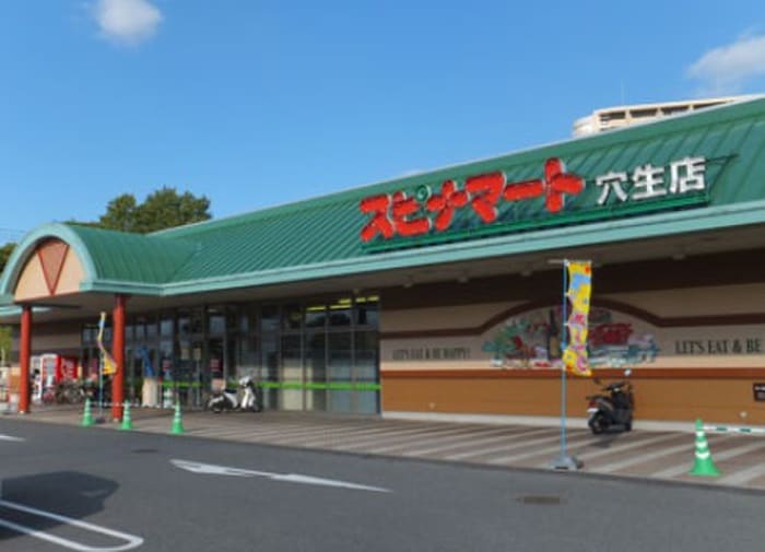 スピナマート穴生店(スーパー)まで575m サンパーク相生(203)