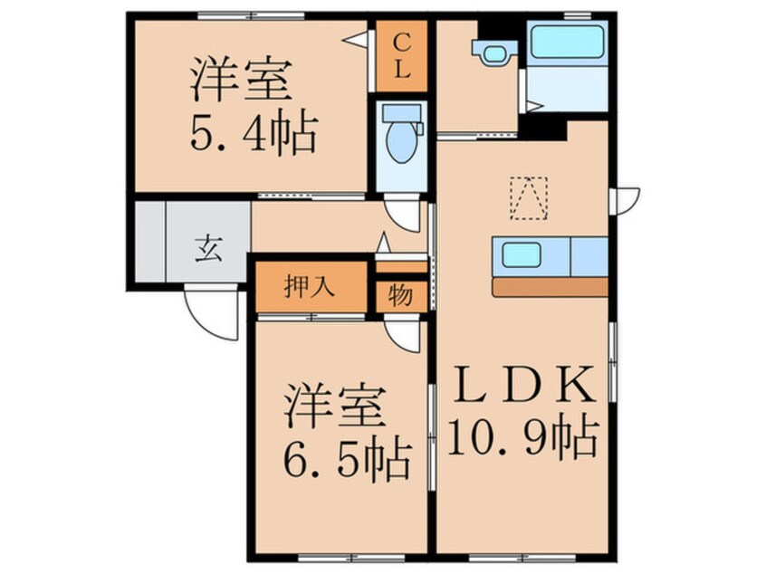 間取図 エスポワールＫＭ　Ａ棟