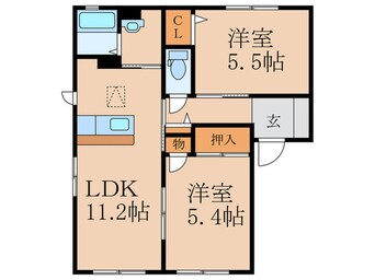 間取図 エスポワールＫＭ　Ａ棟