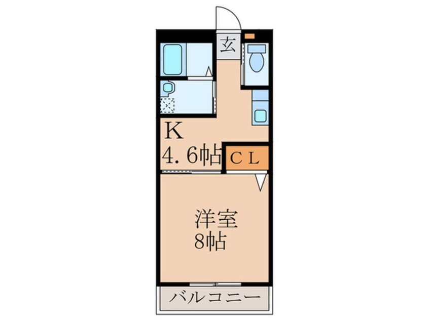 間取図 オークマンション立岩