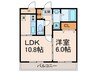 ＤＳタワー大博通り 1LDKの間取り