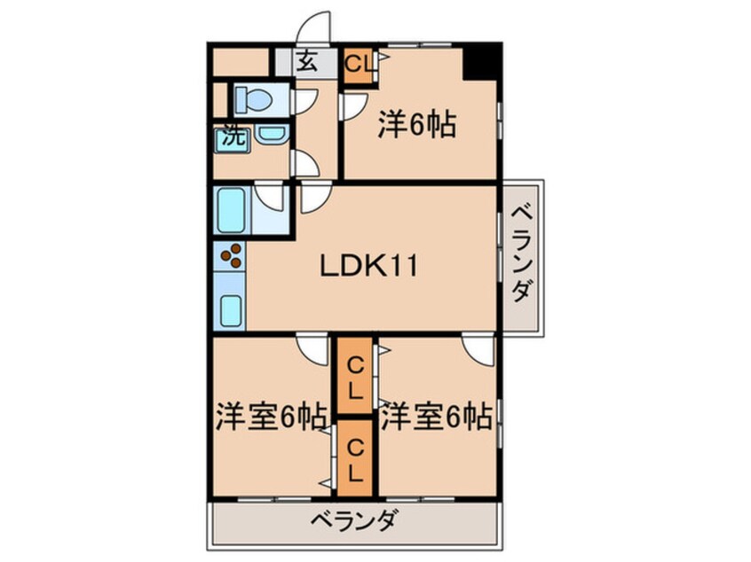 間取図 第４晴和ビル