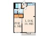 コーポラスめいこう 1LDKの間取り