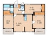 シエラ戸畑 3LDKの間取り