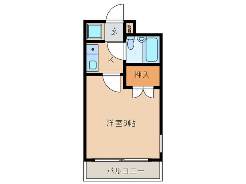 間取図 ダイアパレス姪浜（711）