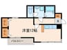 セジュール三萩野 1Rの間取り