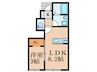 ルテナント 1LDKの間取り