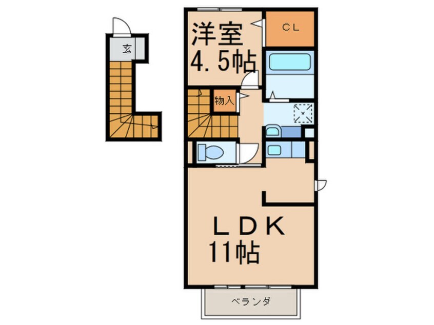 間取図 フィールドサイド本城