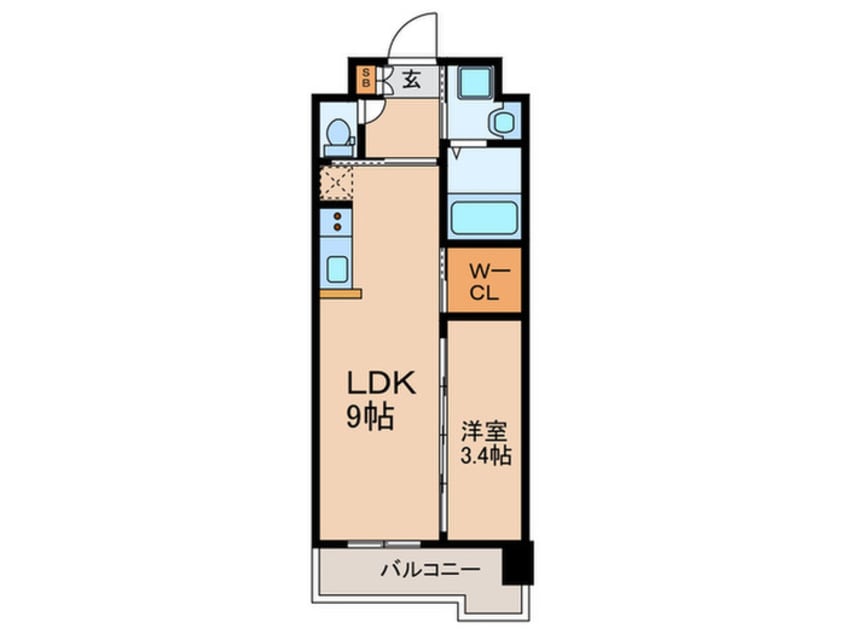 間取図 ＬＩＦＥＦＩＥＬＤ国際空港前