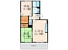リバーフィールドⅡ 2LDKの間取り