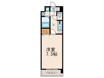 間取図 エンクレスト天神東Ⅲ（405）