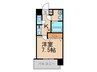 エンクレスト博多駅前Ⅲ（1404） 1Kの間取り