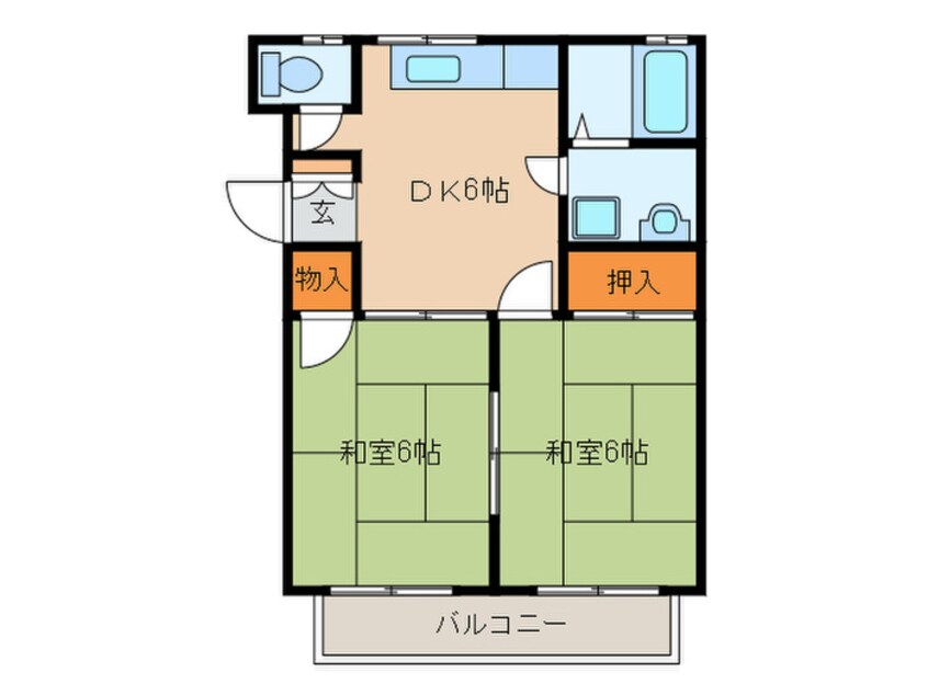 間取図 毎日興産コーポ