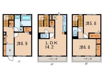 間取図 D-room高取